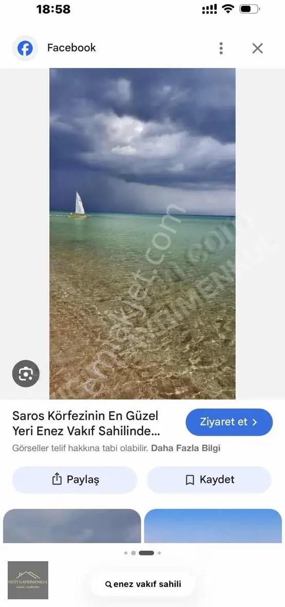 Edirne Enez Büyükevren Satılık Tarla 1367 M2 - Görsel 4