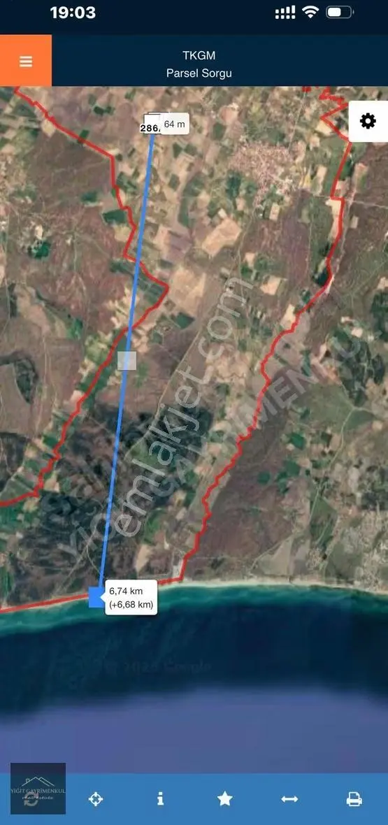 Edirne Enez Büyükevren Satılık Tarla 1367 M2 - Görsel 2