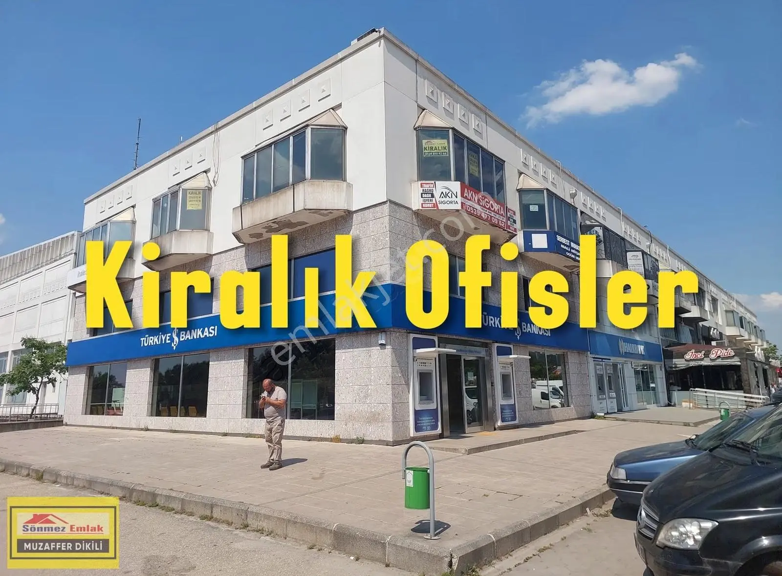 Otosansit İşmerkezi Üstkatta Kiralık 92m2 Köşe Büro-ofis