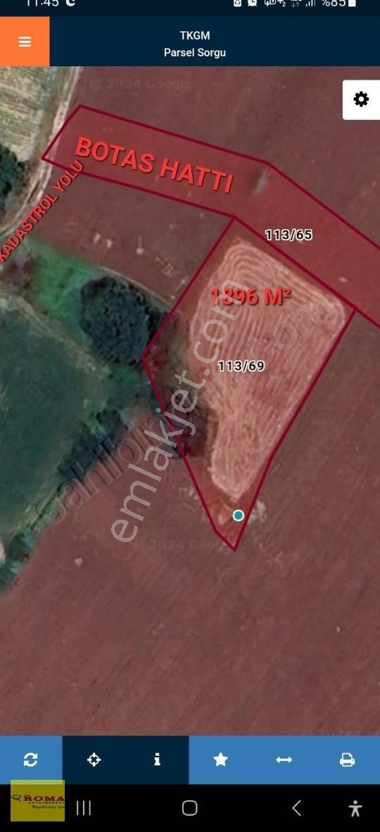 Roma' Dan Süpürtü Mh' De Satılık Tarla - Görsel 3