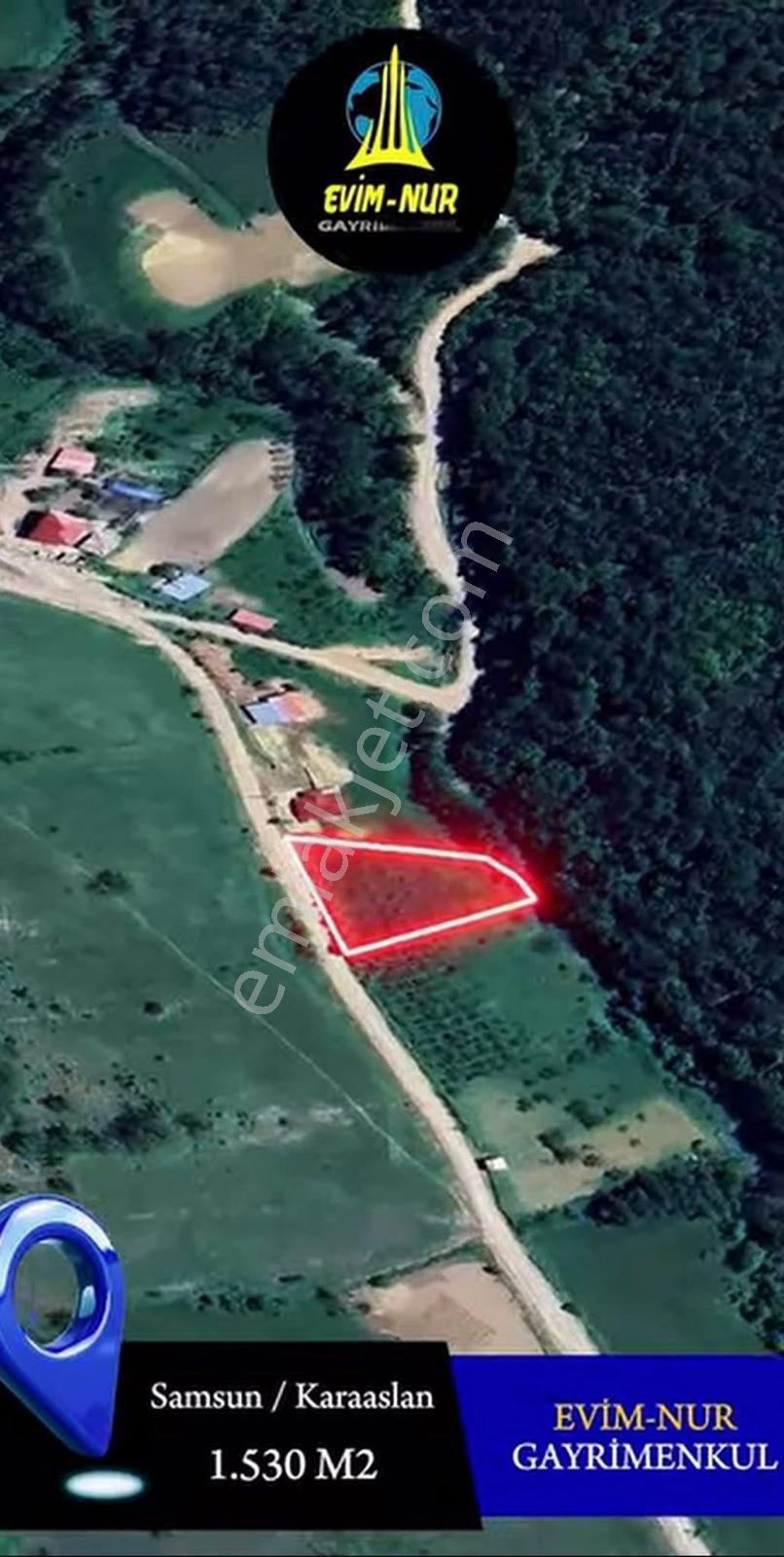 Samsun Kavak Karaaslan Mh 1530m2 Yola Cephe Yerleşik Alan İçerisinde Fırsat Satılık Atırımlık Tarla - Görsel 11