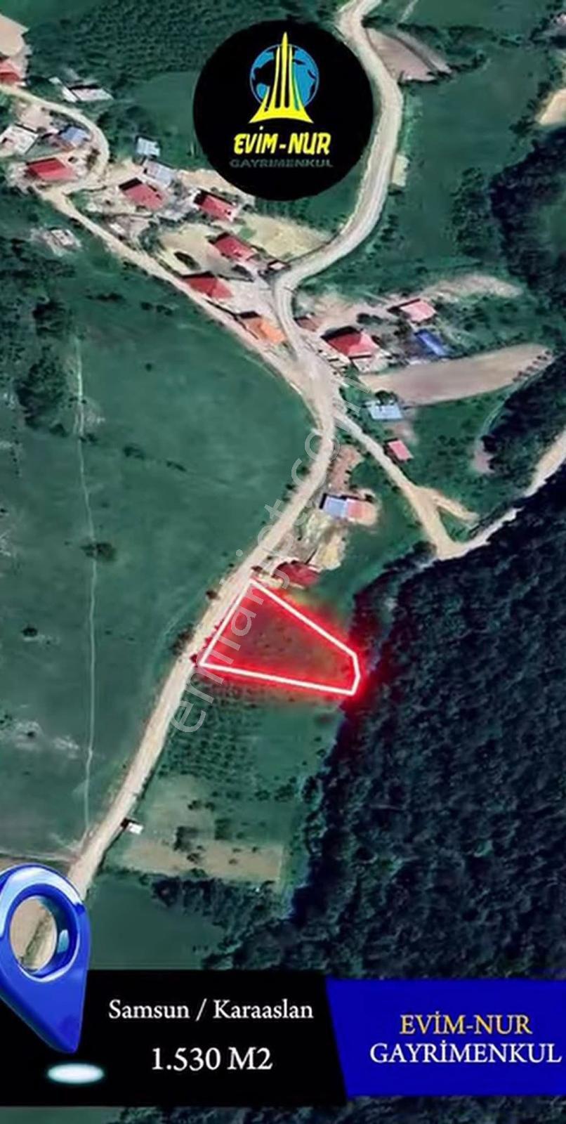 Samsun Kavak Karaaslan Mh 1530m2 Yola Cephe Yerleşik Alan İçerisinde Fırsat Satılık Atırımlık Tarla - Görsel 3