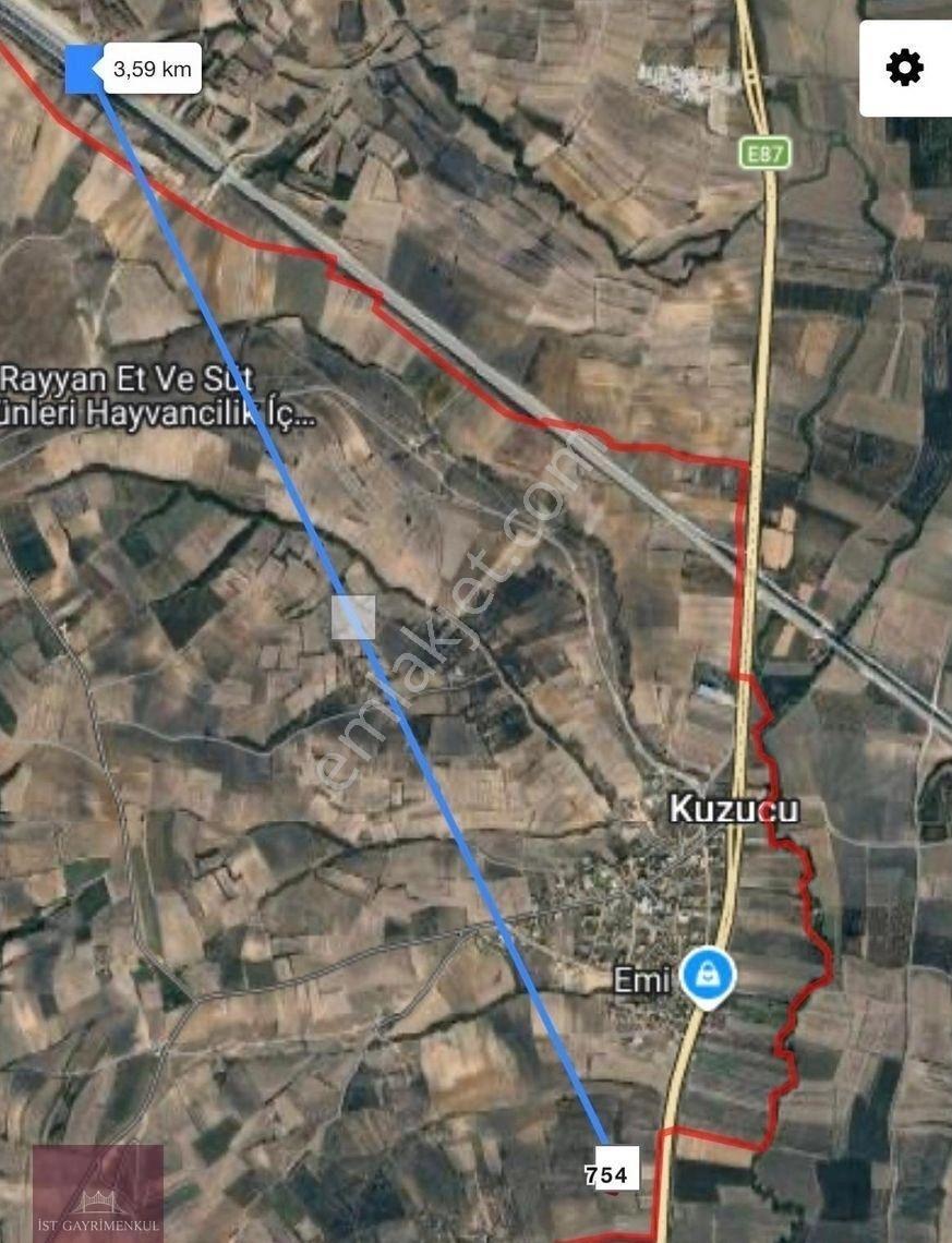 Edirne Çanakkale Yoluna 120m Hızlı Trene 3,5km 5000m2 Tarla - Görsel 2
