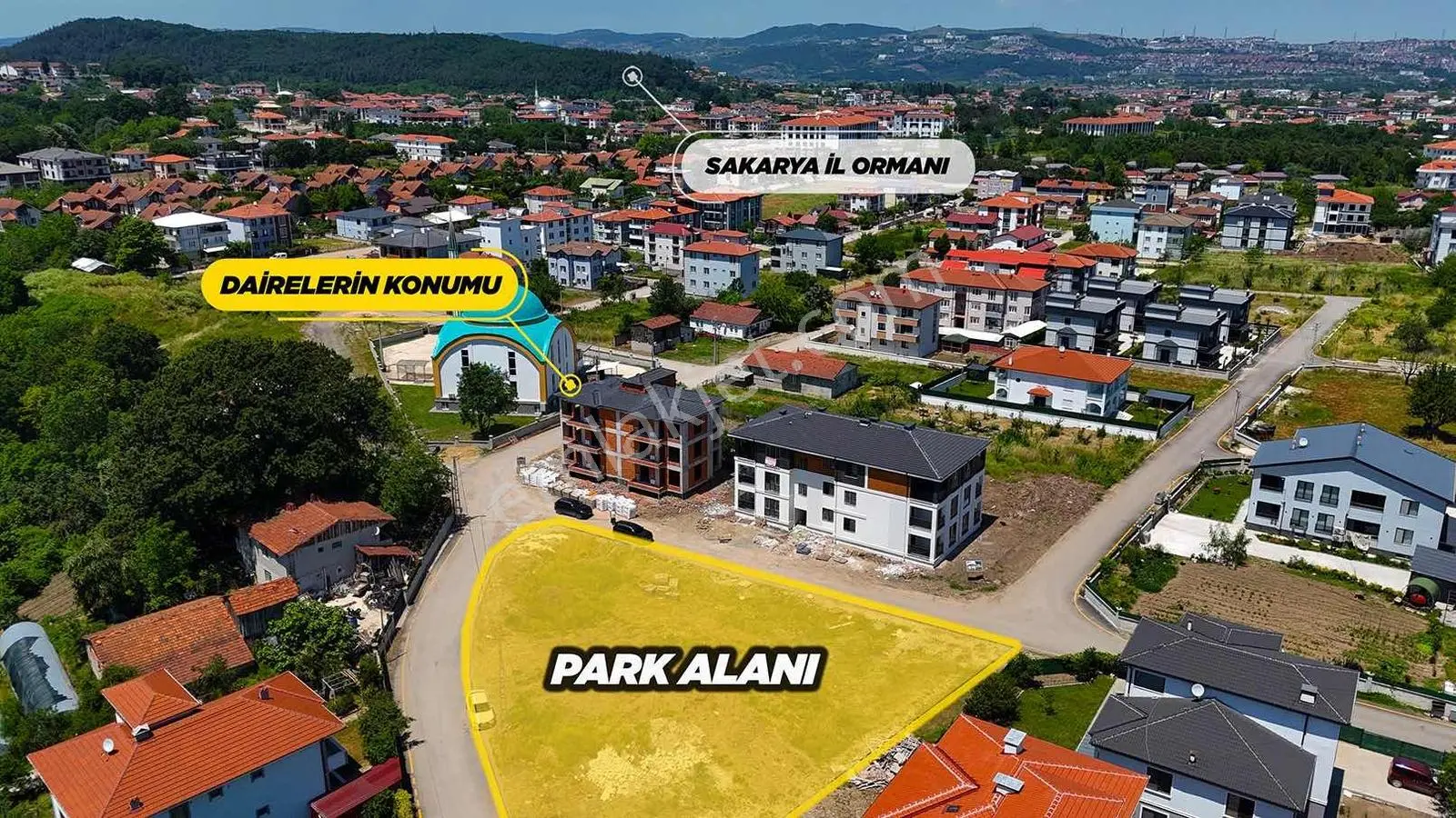 Ayşe Emlaktan Mina Evleri Önü Park Orman Manzaralı Evler