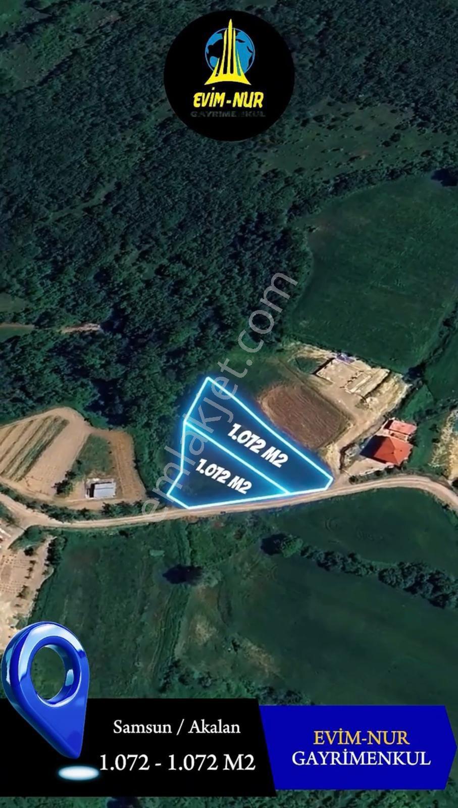 Evim-nur'dan Akalan Mah 1072m2 - 1.072m2 Acil Satılık 2 Ayrı Yatırımlık Yola Cephe - Görsel 3