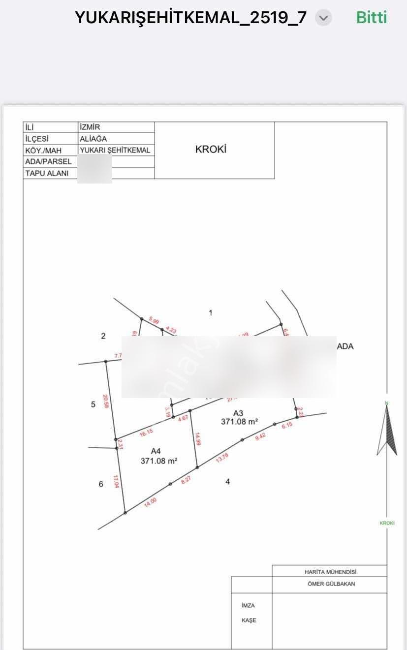 Turpa Özka 355 Aliağa Şehit Kemal 371 M² Satılık Arsa - Görsel 9
