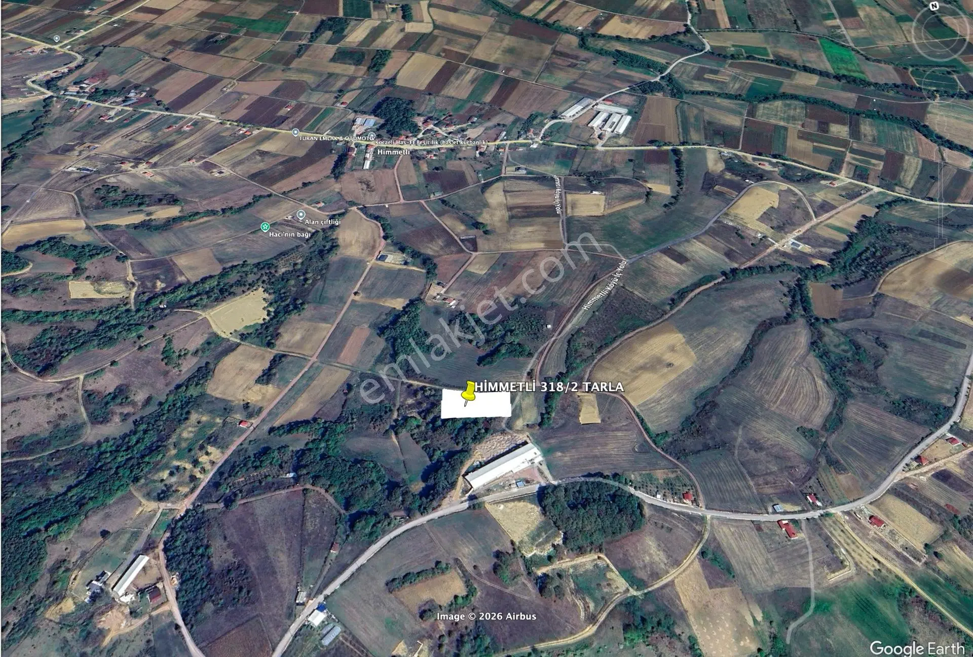 Kocaeli Körfez Himmetli Mh Asfalt 2 Parsel 4500m2 Satılık Tarla - Görsel 3