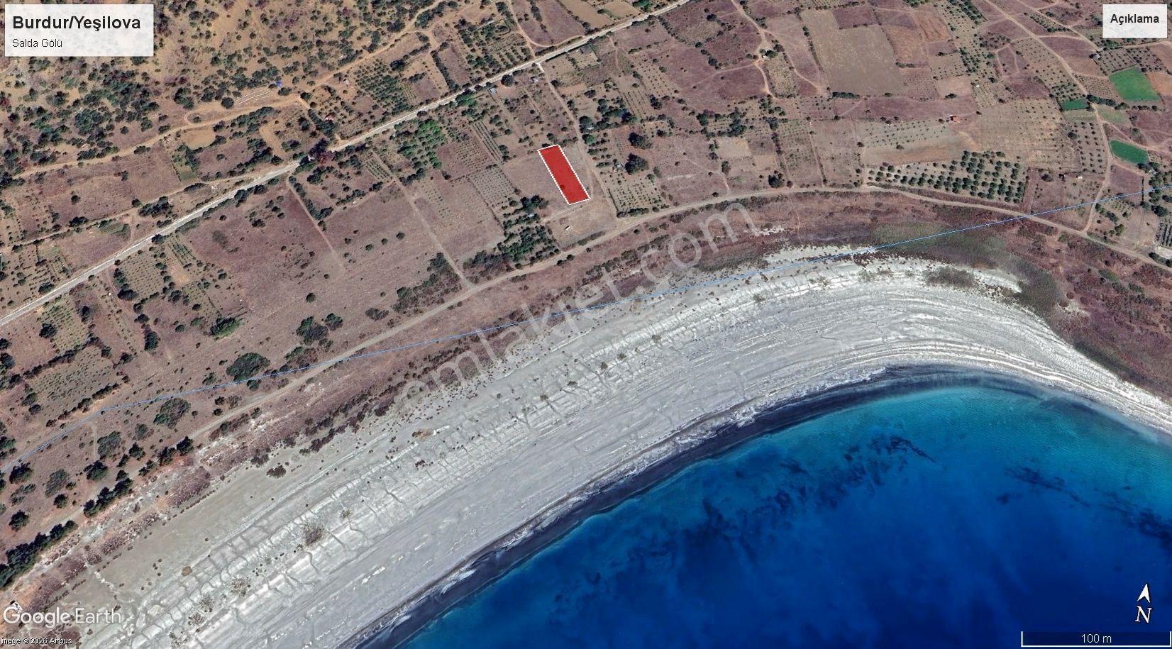 Salda Gölüne 200 Metre Mesafede 1.721 M² Yatırımlık Fırsat Arazi - Görsel 2
