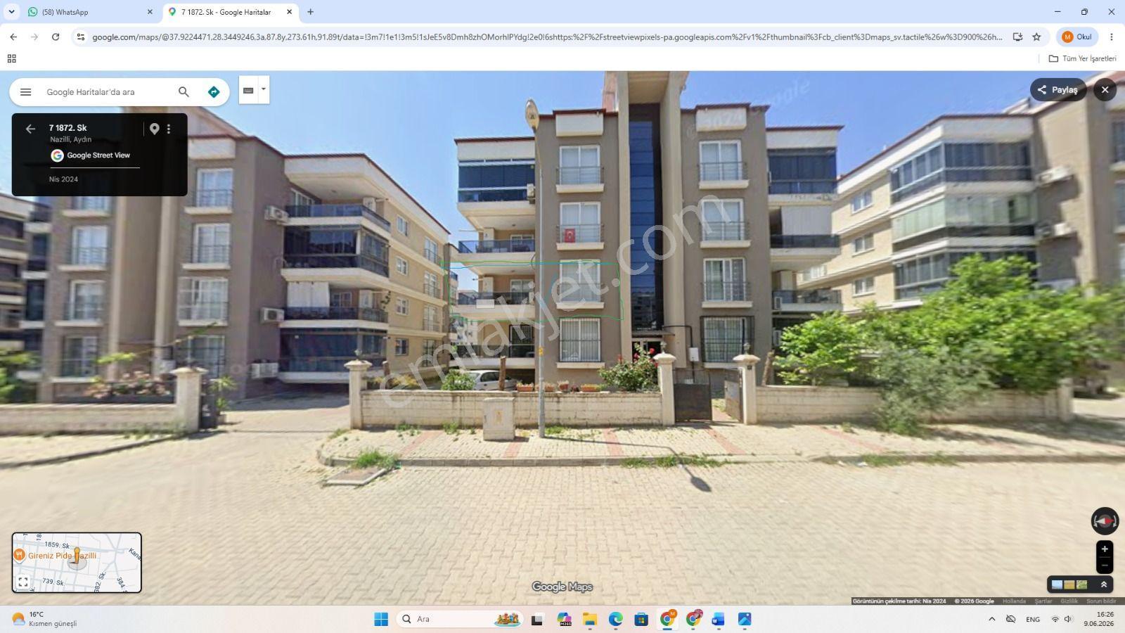 Aydın Nazilli Yöntem Emlaktan Yeşil Mahallede Hastaneye Yakın Doğalgazlı Kiralık 3+1 Daire - Görsel 2
