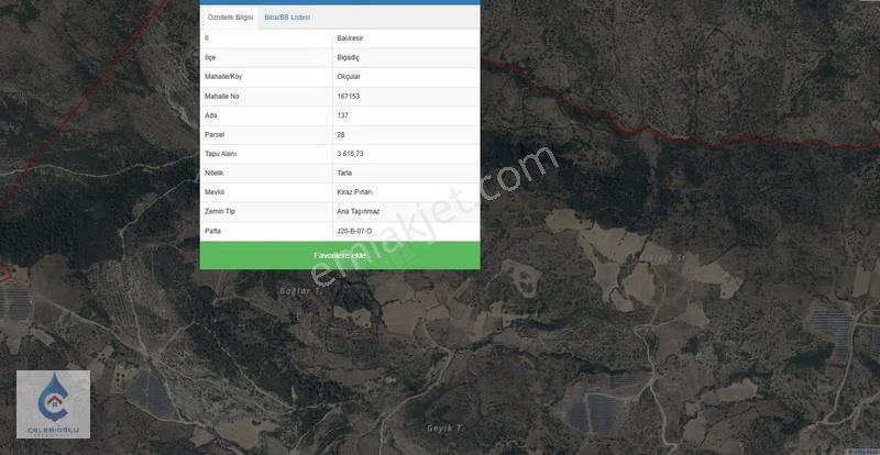 Balıkesir Bigadiç'te Okçularda Satılık 3.616 M² Tarla - Görsel 4