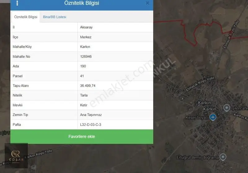 -coşar Gayrimenkul-karkın Osb Yanında 36.500m2 Satılık Tarla - Görsel 2