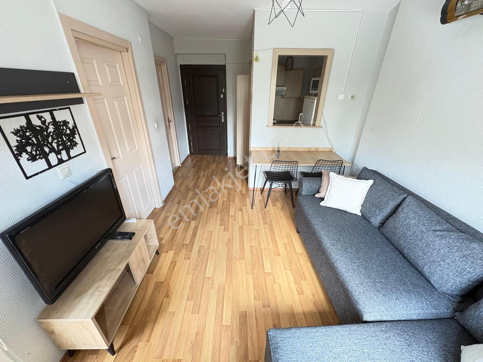 Görüklede Site İçi Merkezi Konumda 1+1 Eşyalı Kiralık Daire - Görsel 16