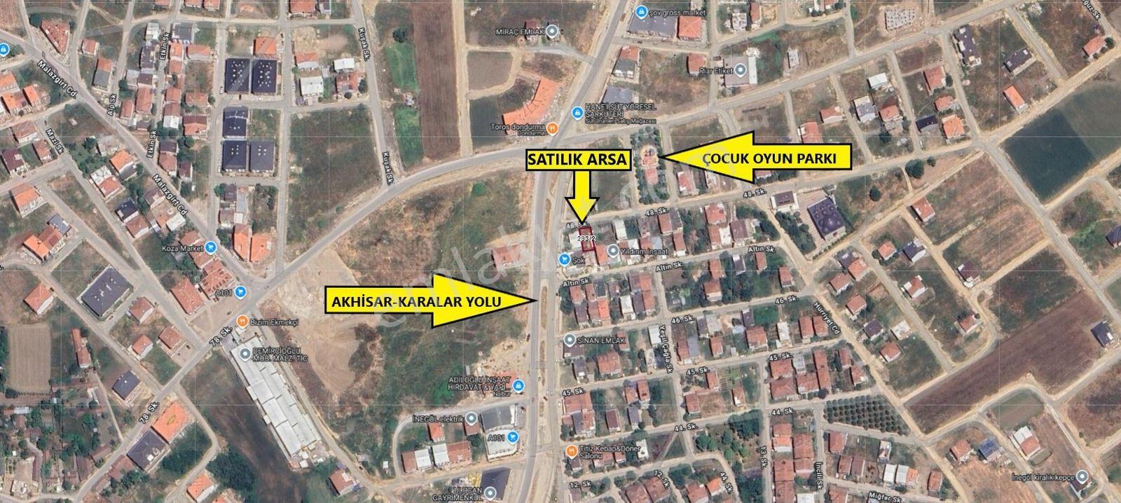 Akhisarda Karayoluna Yakın 2.5 Kat İmarlı 200 M² Satılık Arsa - Görsel 5