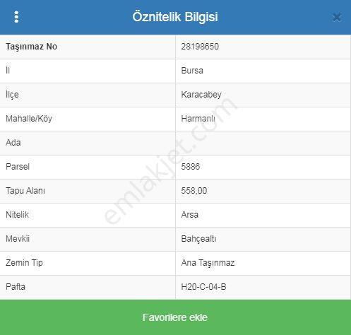 Bursa Karacabey Harmanlı'da Altyapısı Hazır Manzaralı Villa İmarlı Arsalar - Görsel 2