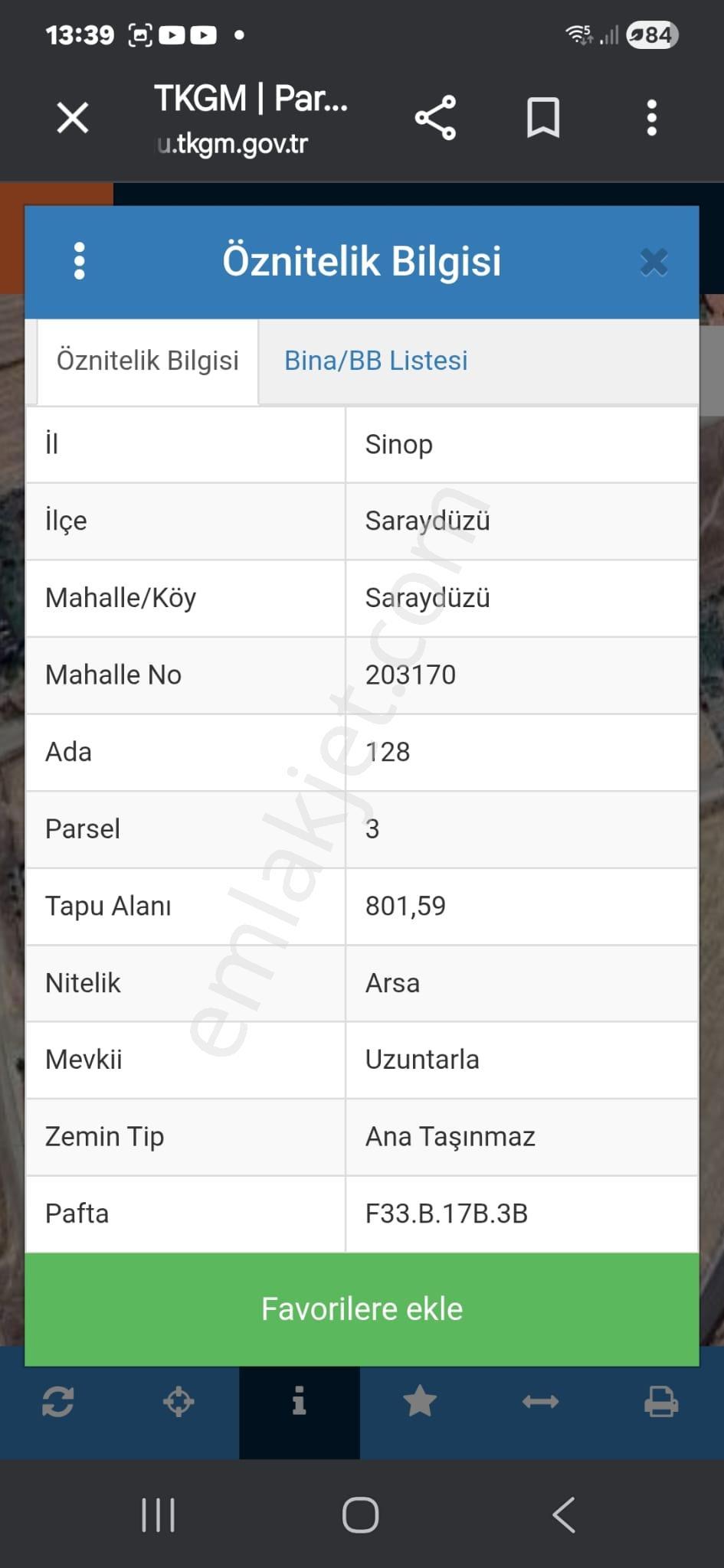 Sinop Saraydüzü’nde Konut İmarlı 800 M² Satılık Arsa | Yatırımlık Fırsat! - Görsel 6
