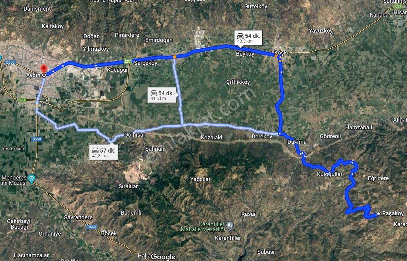 Aydın Yenipazar Paşaköyde Kadastral Yola Cepheli Müstakil Parsel Arazi - Görsel 8