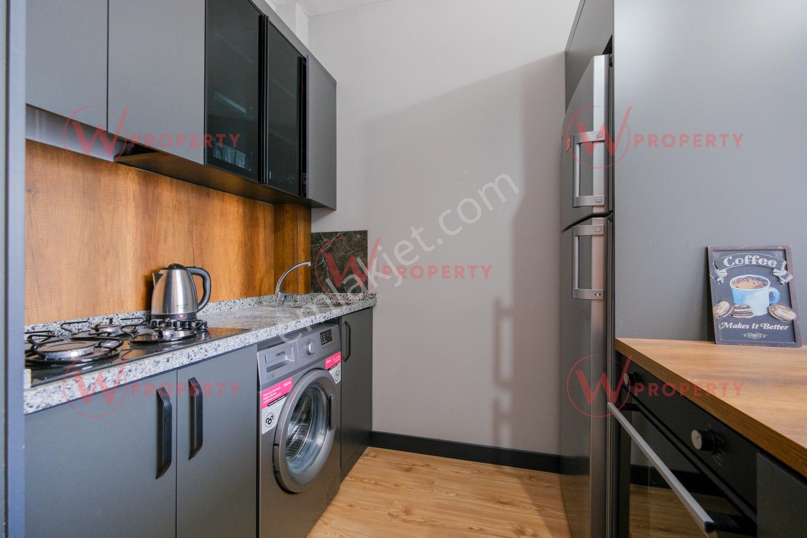 W Property 2.çevre Yoluna Sıfır, Kapalı Garajlı Lüks Eşyalı 1+1 - Görsel 11