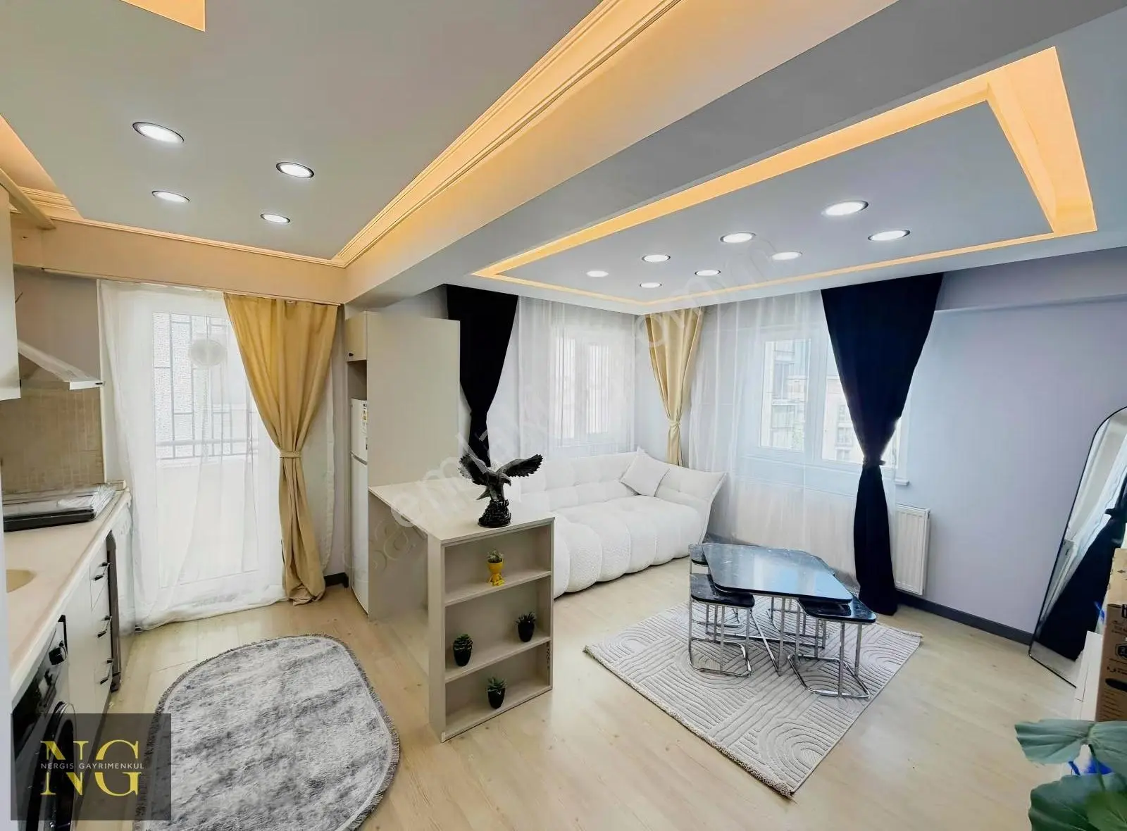 Nergisden Satılık Ara Kat Full Lüks Tasarım Eşyalı Daire - Görsel 4
