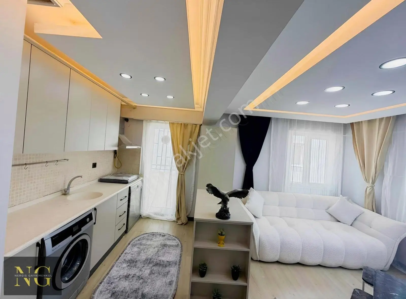 Nergisden Satılık Ara Kat Full Lüks Tasarım Eşyalı Daire - Görsel 3