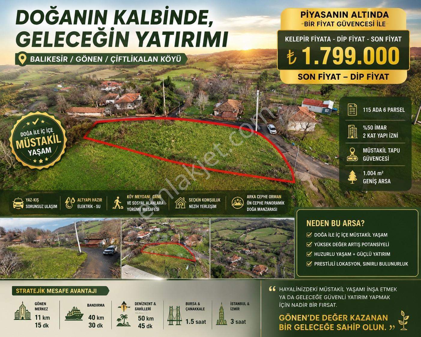 1.004 M² İmarlı Arsa Orman Manzaralı, Yola Cepheli, İmarlı Arsa - Görsel 20