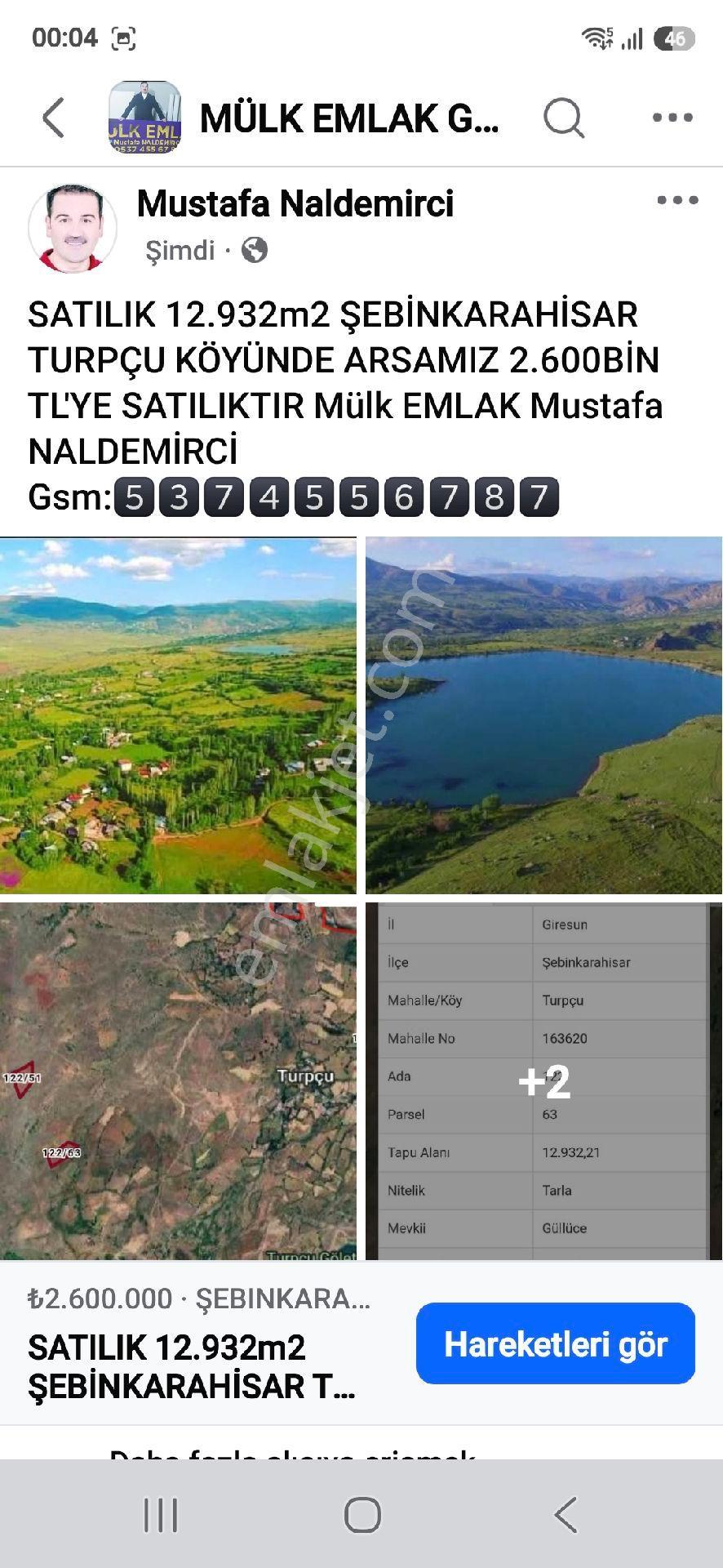 Satılık 1.385m2 Şebinkarahisar Turpçu Köy İci Arsamız 554bin: - Görsel 22