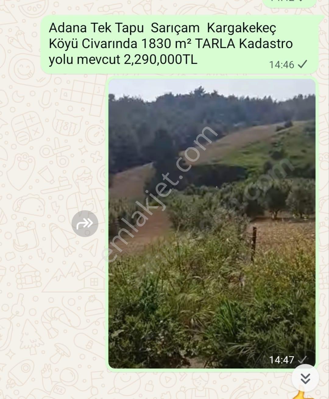 Sarıçam *çarkıpare* Villa İmarlı 351m2 Düz Arsa 4,100,000tl Pazarlıksız Ve * Çınarlı*daki Arsalar - Görsel 7