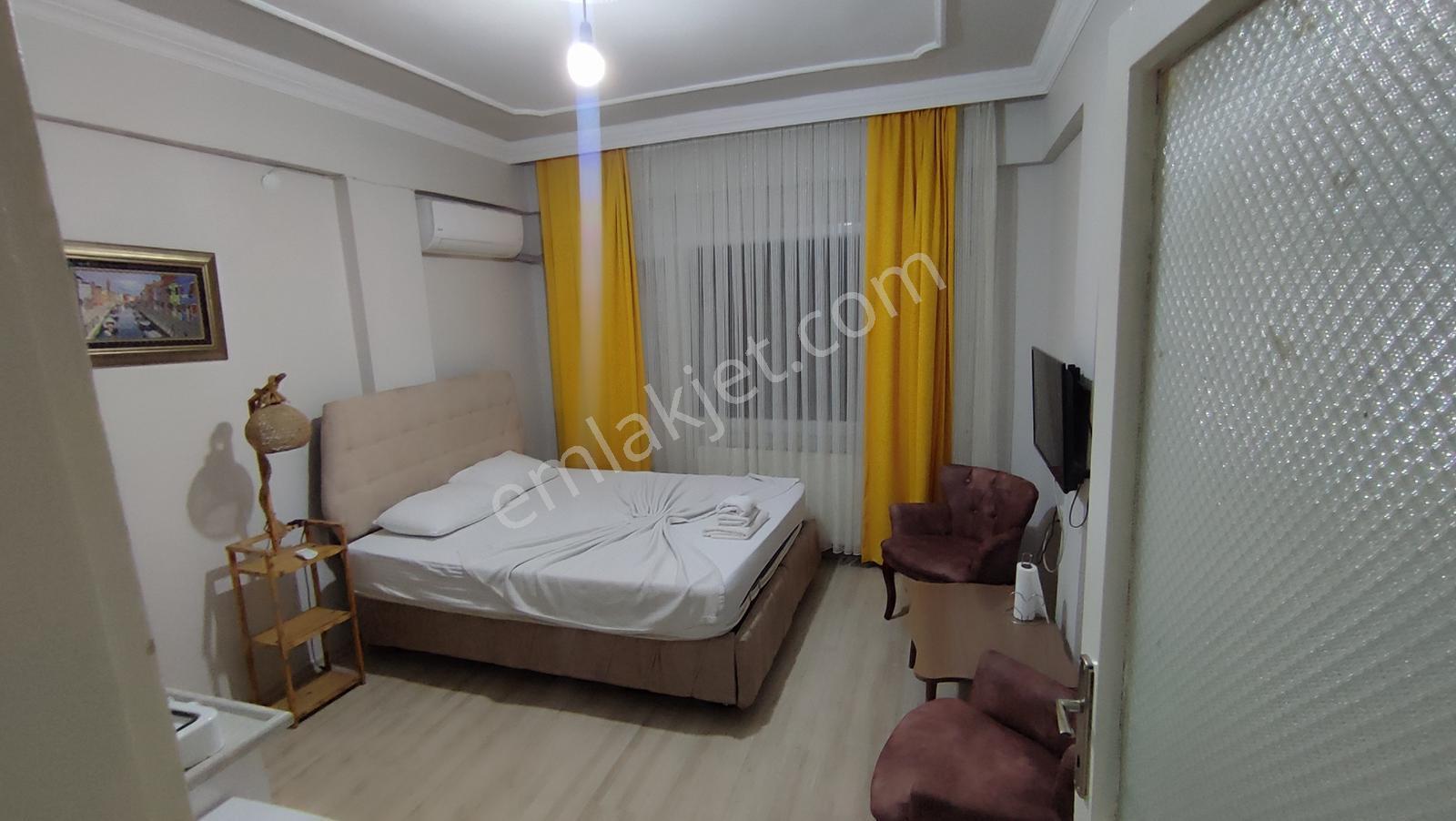 Merkezde Sahile Bir Dakikalık Mesafe Hasarsız Raporlu 7/24 Konaklama Orjinal Fotoğraflar - Görsel 22