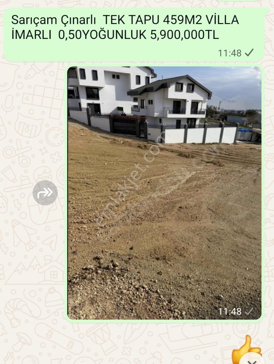 Kaçmaz Kelepir Tek Tapu Sarıçam Çınarlı Enuygun 499 M2 Villalık Ve Diğer Arsalar - Görsel 7