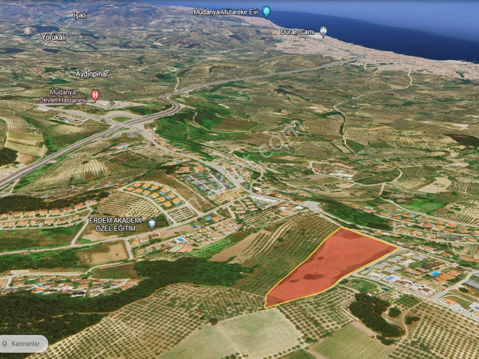 Mudanya Çağrışanda Deniz Manzaralı Satılık Villa İmarlı Arsa - Görsel 22