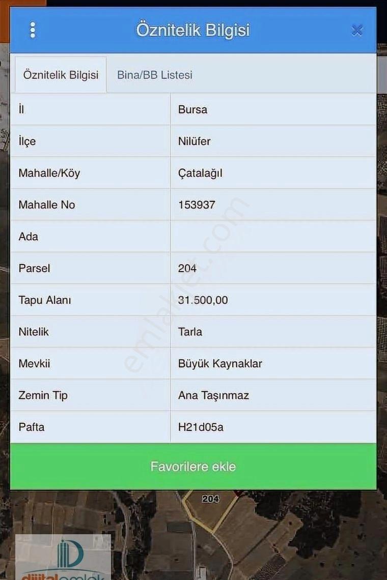Nilüfer Çatalağıl'da Asfalta Cephe 41 Dönüm Satılık Arazi. - Görsel 16