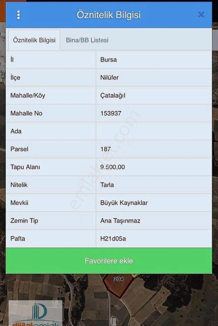 Nilüfer Çatalağıl'da Asfalta Cephe 41 Dönüm Satılık Arazi. - Görsel 10