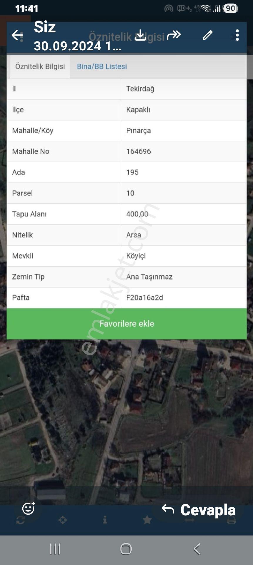 Satılık Arsa Kapaklı Pınarca Mahallesi Merkezde Kartal Emlaktan - Görsel 12