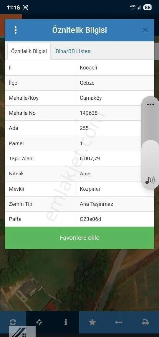 Gebze Cumaköyde 670m2 Konut Arsası - Görsel 2