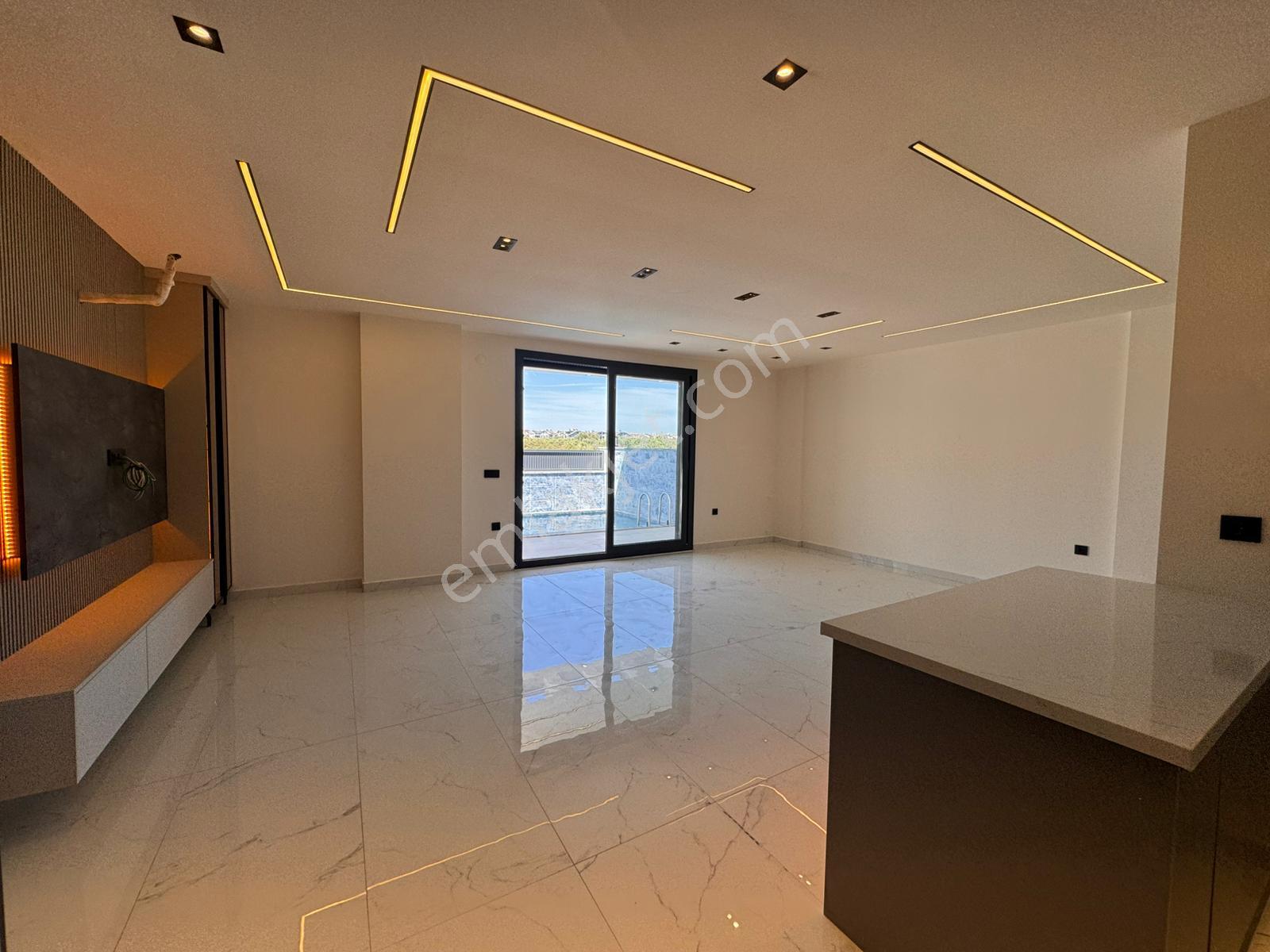 Didim Efeler Mahallesinde Akıllı Sistem Satılık Müstakil Havuzlu Sıfır Villa - Görsel 12
