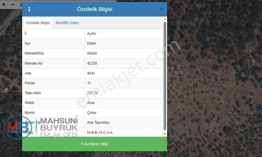 🏡 Didim Akbük Mahallesi Çukur Mevkisinde Deniz Manzaralı Yatırımlık Arsa - Görsel 2