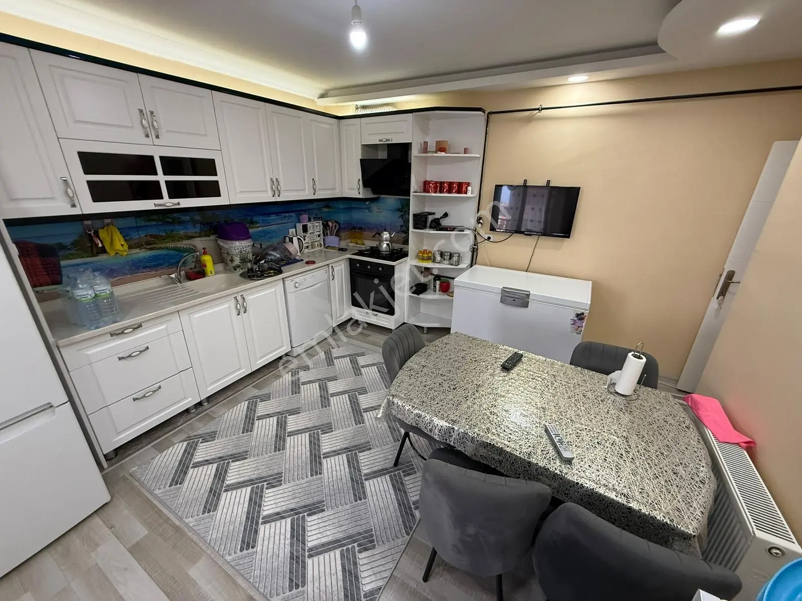 Krediye Uygun !! Satılık 3+1/130m2 Full Yapılı Güney Cephe Daire