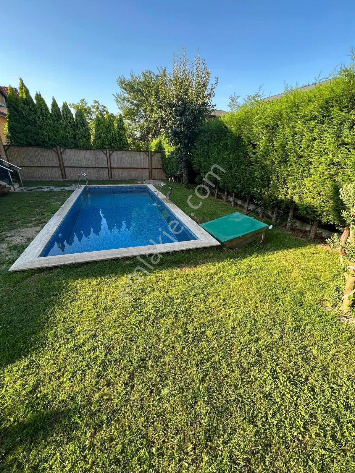 Sapanca Kırkpınar'da Eşyalı Havuzlu Bahçeli Villa - Görsel 14
