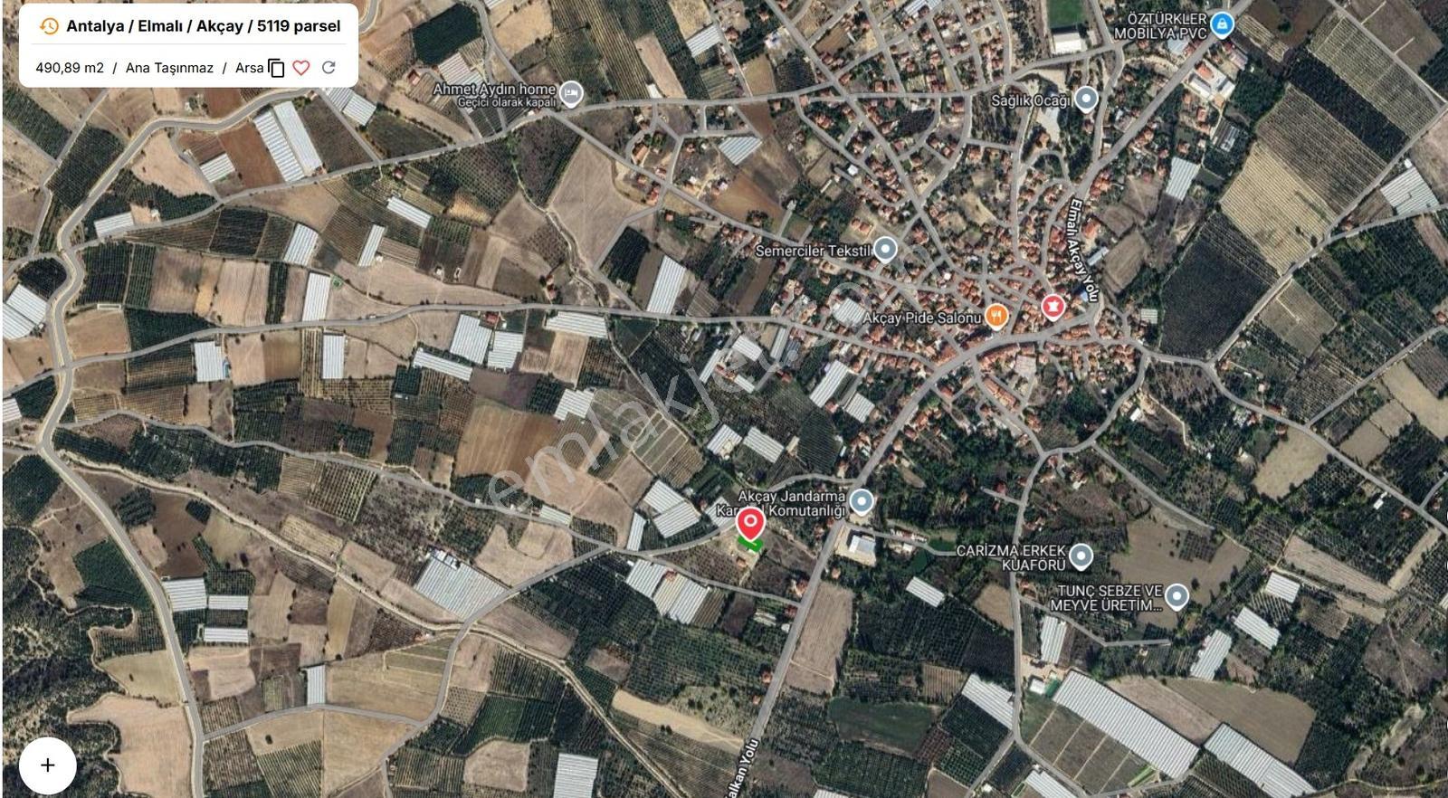 Antalya Elmalı Akçay Satılık İmarlı Arsa 490 M2 - Görsel 2