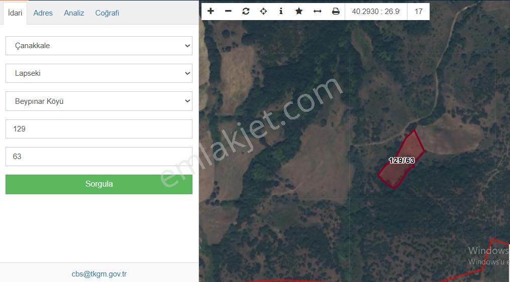 Çanakkale/lapseki/beypınar Köyünde Yatırımlık 2900m2 Arsa - Görsel 6