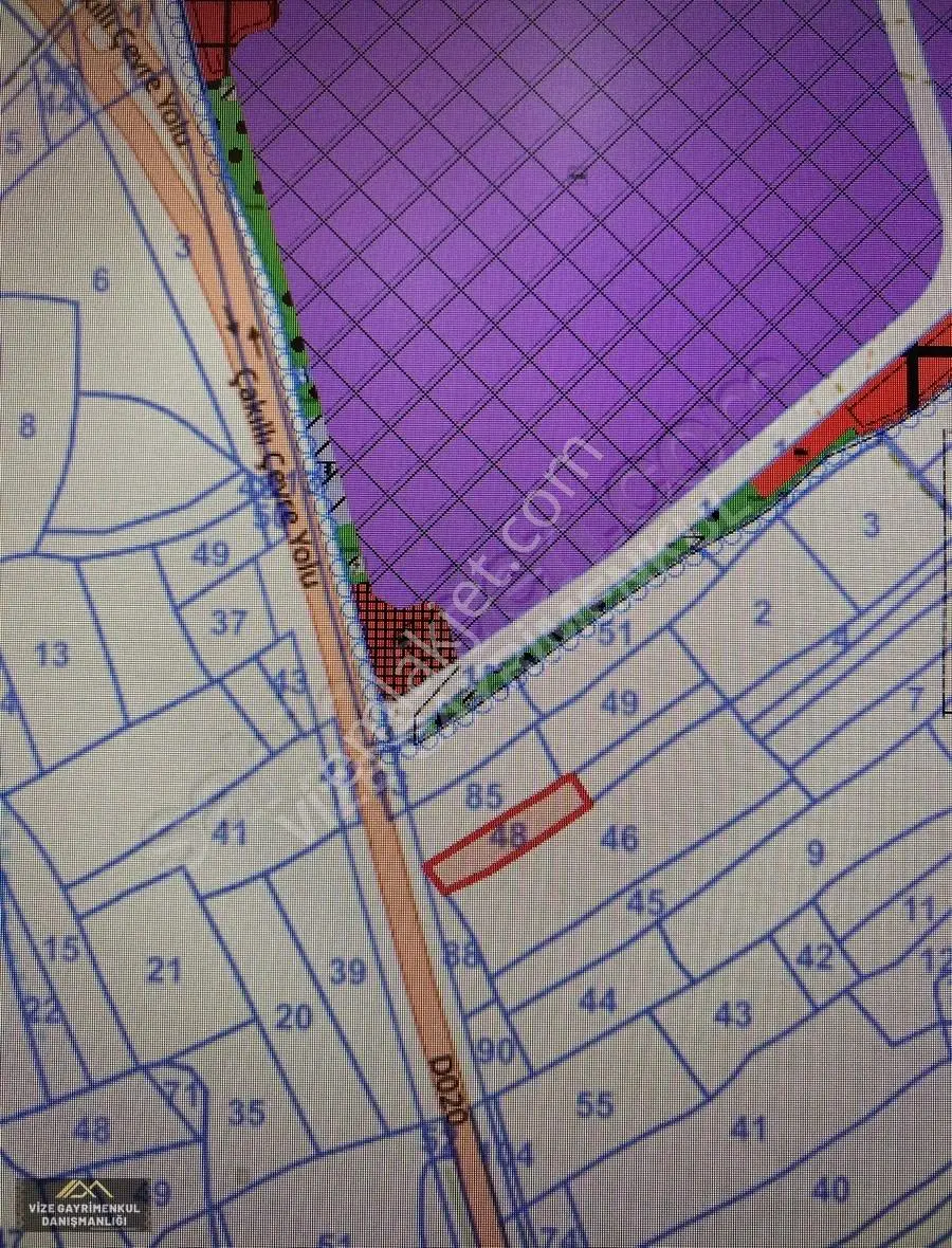 Vize Çakıllıda Osb Hemen Yanında 2.213 M2 Tek Tapu Satılık Arazi - Görsel 4