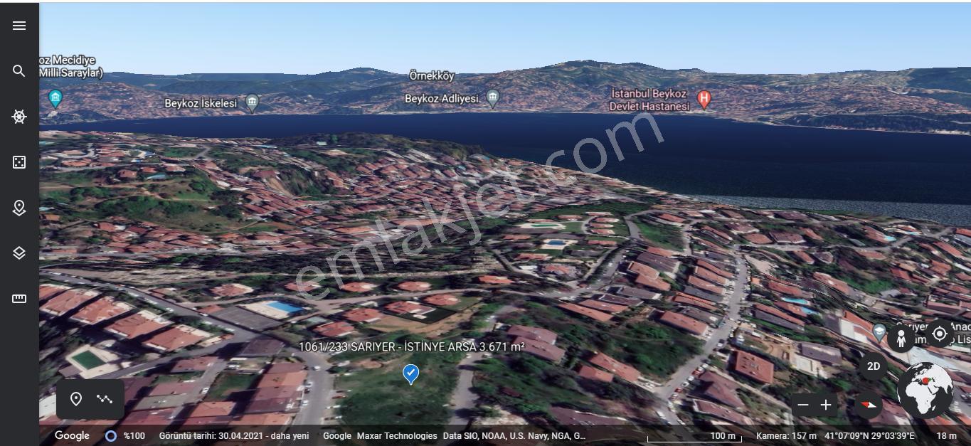 Sarıyer İstinye Muhteşem Boğaz Manzaralı 3.671m² Müstakil Arsa - Görsel 12