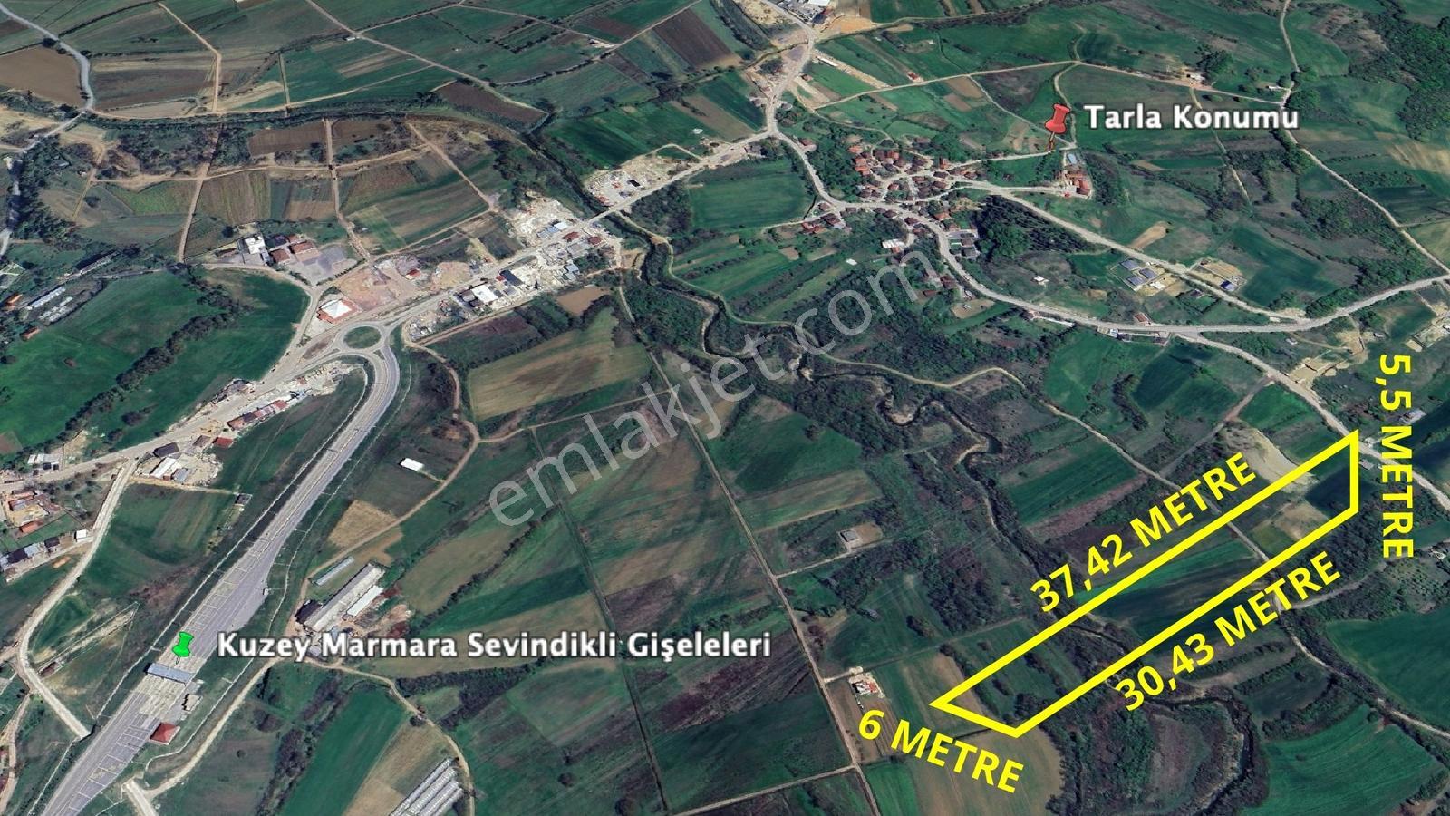 Körfez Karayakuplu'da 154 M2 Tarla - Sevindikli Gişelere 1.6 Km