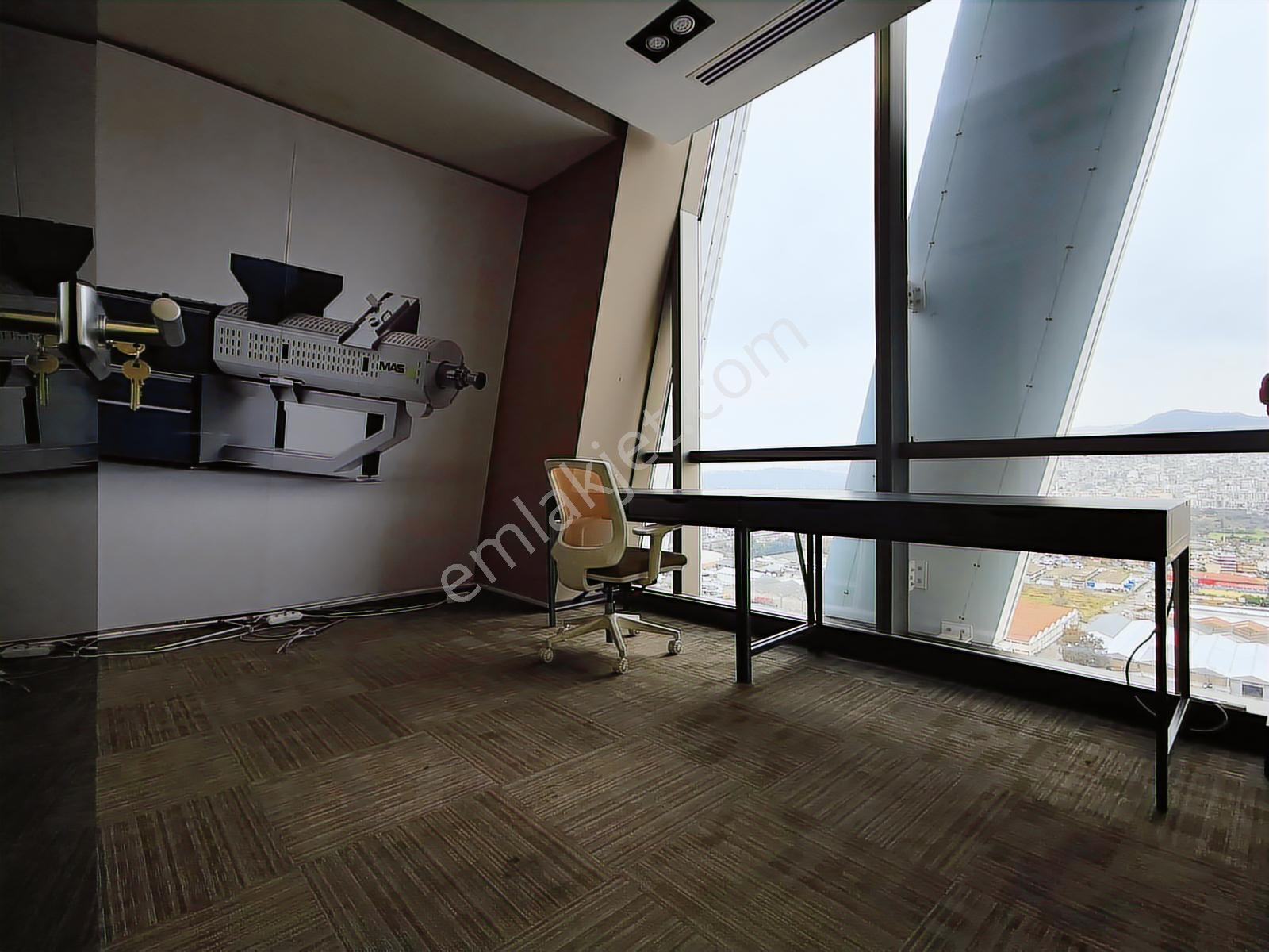 Folkart Towers Körfez Manzaralı Mobilyalı Kiralık 165m2 2+1 Ofis - Görsel 31