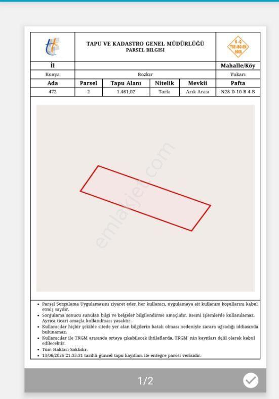 Şirin Gayrimenkulden Bozkırda Satılık İmarlı Arsa - Görsel 3