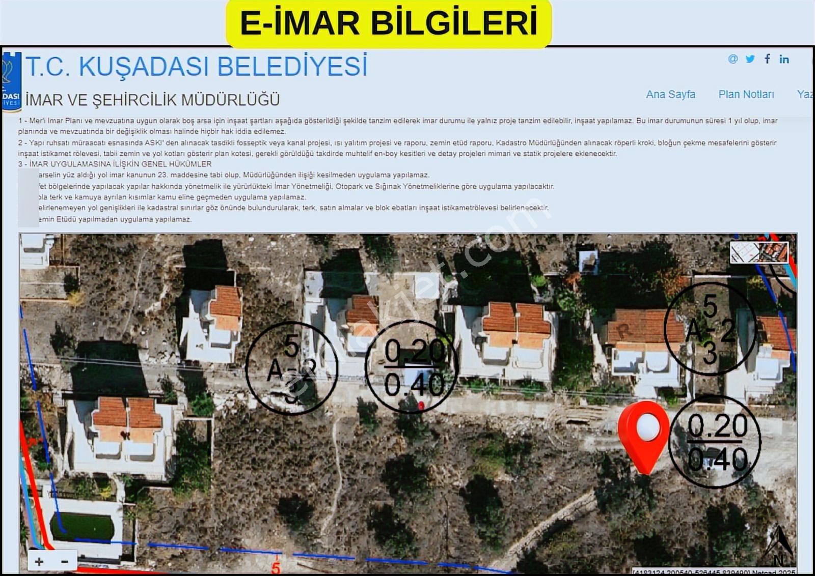 Aydın Kuşadası Soğucak Satılık İmarlı Arsa Denize 3 Km - Görsel 7