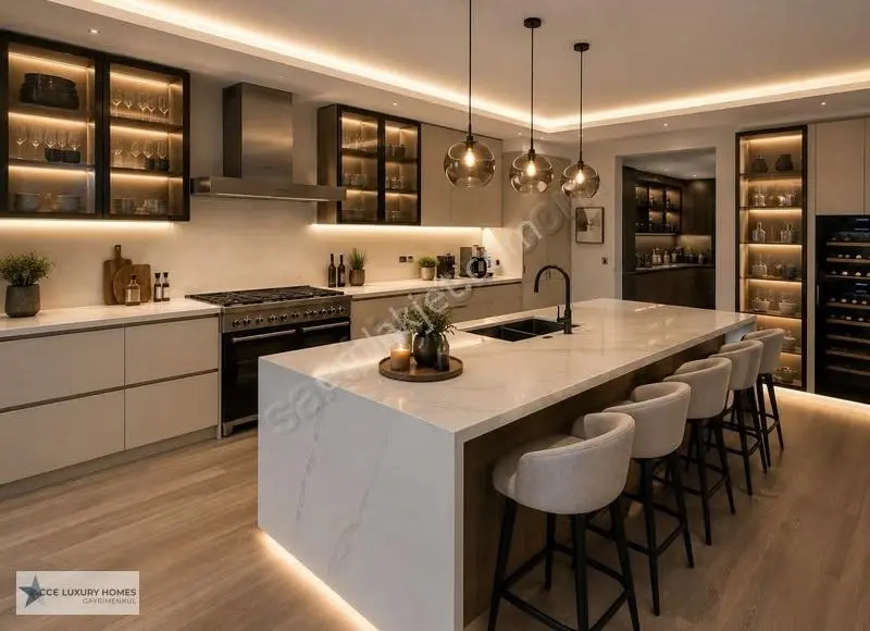 Acarkent 'te Lüks Konsept - Havuzlu Kiralık Villa - Görsel 3