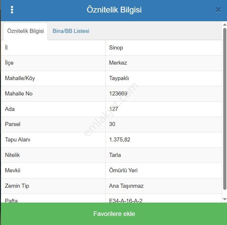 1.375 M2 Müstakip Tapulu Sinop /merkez/ Taypaklı - Görsel 8