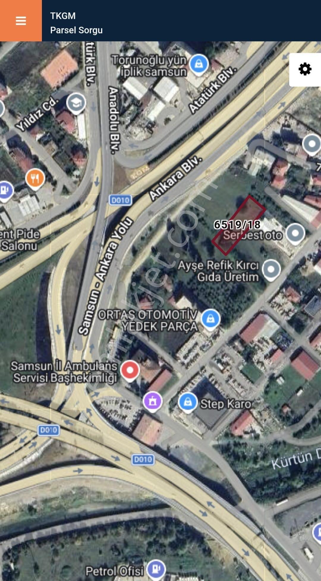 Amazon'dan Ankara-ordu-sinop Kavş. 1354 M2 O,60taks Satılık T2 Ticari Arsa - Görsel 7
