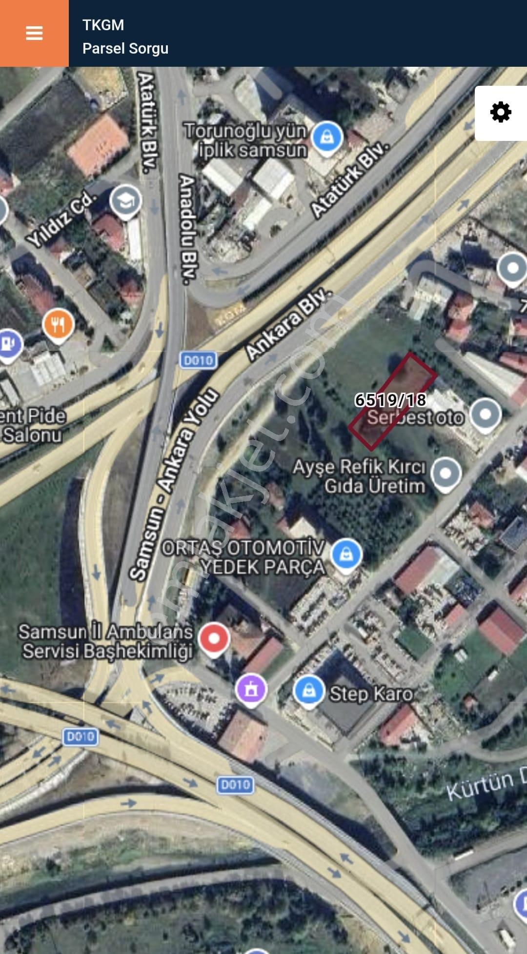 Amazon'dan Ankara-ordu-sinop Kavş. 1354 M2 O,60taks Satılık T2 Ticari Arsa - Görsel 8