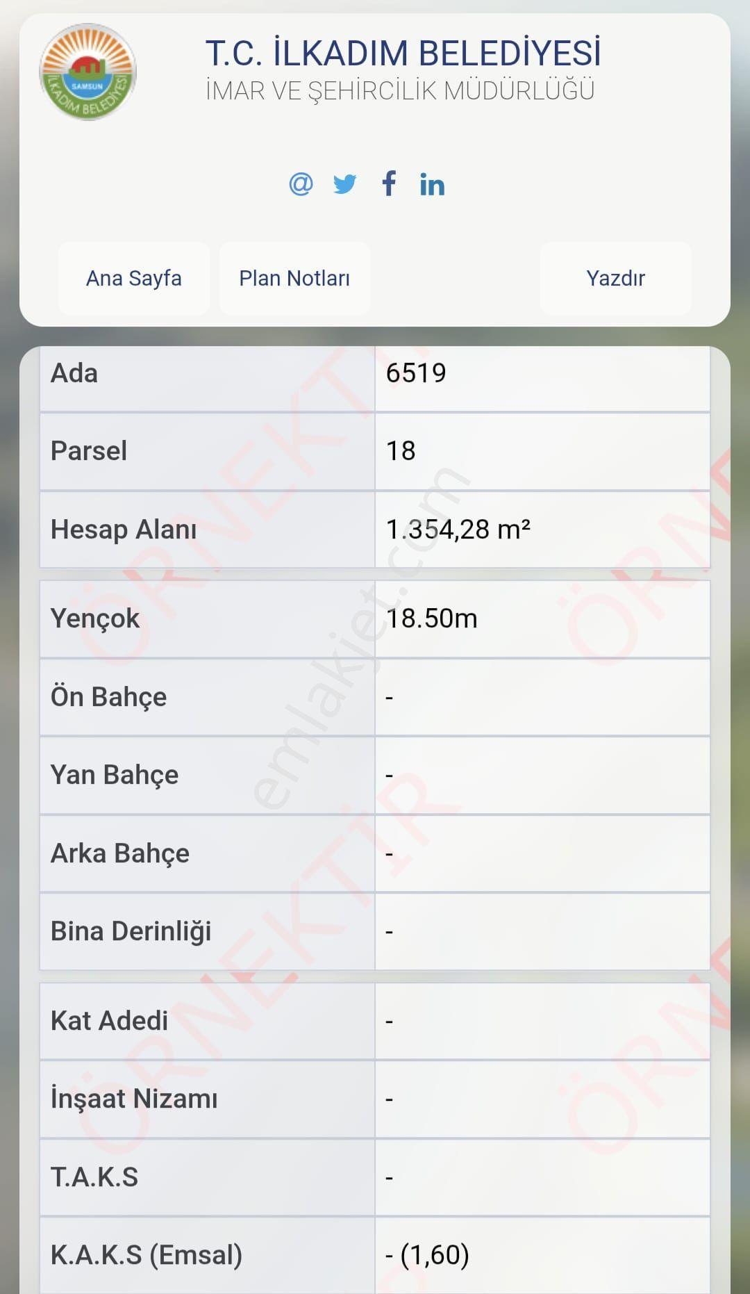 Amazon'dan Ankara-ordu-sinop Kavş. 1354 M2 O,60taks Satılık T2 Ticari Arsa - Görsel 13